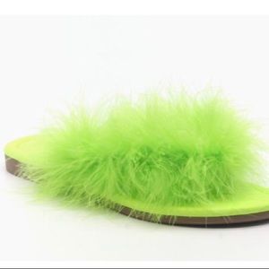 SOLD- BRAND NEW- Furry Sandals